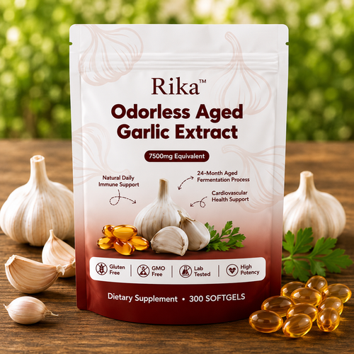 Rika™ Aged Garlic Extract - 7500mg Odorless Softgels